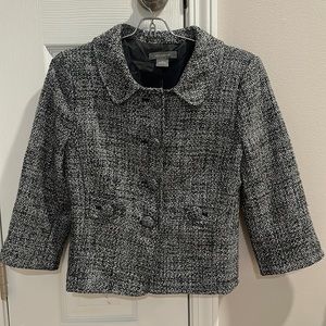 Ann Taylor Tweed Collared Jacket/Blazer